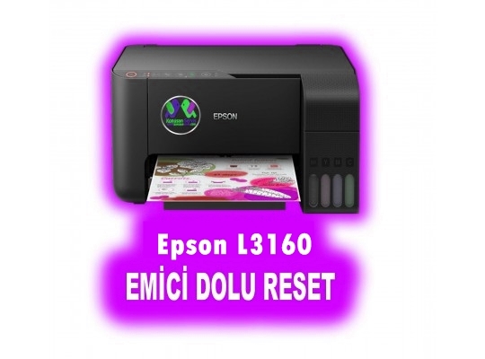 Epson L3160 Ped Dolu Hatası Reset Programı 
